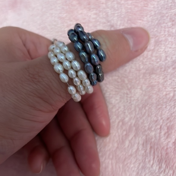 Womens  pearl rings bundle - Picture 3 of 4